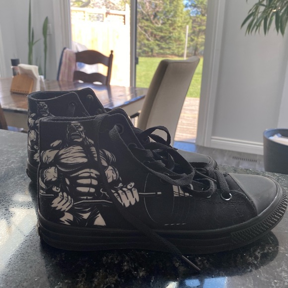 Lifting Shoes; Converse with Barbell Design - Picture 3 of 6